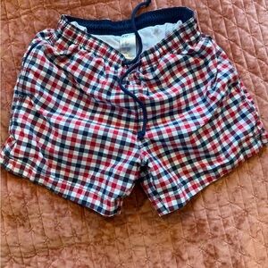 H&M Men's Checkered Shorts - Red, Blue, White